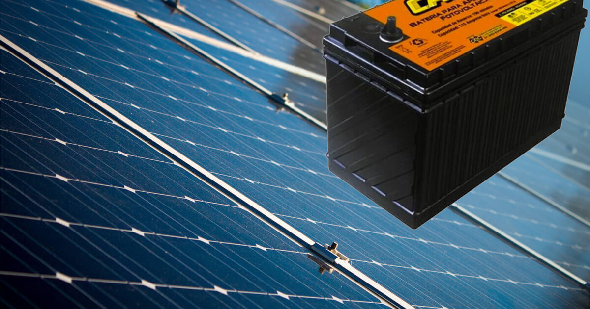 Elegir batería ciclo profundo para energía solar