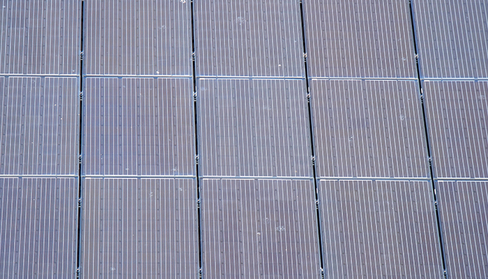 Ejemplo de paneles solares en restaurantes