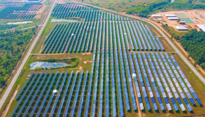 Uso eficiente de un parque solar