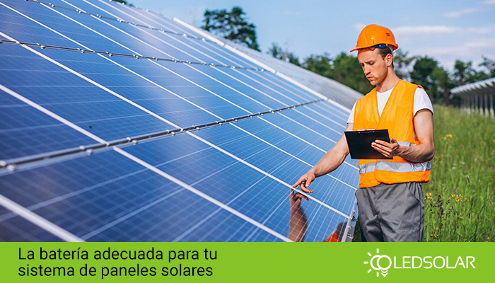 En Led Solar podrás encontrar batería para paneles solares de calidad, cotiza hoy mismo