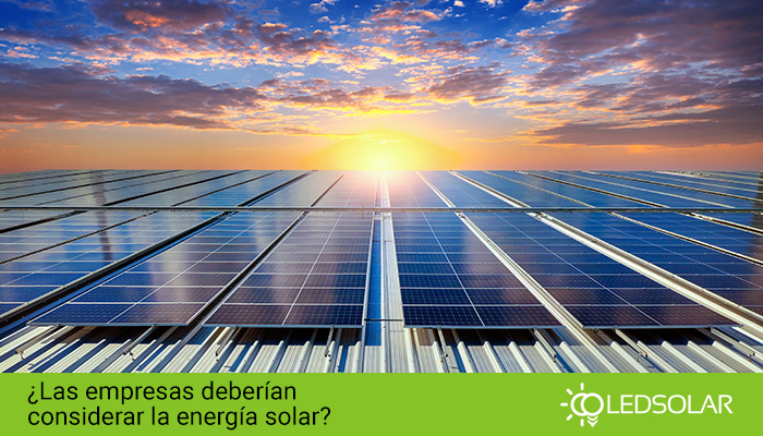 Paneles solares para empresas, cotiza en Led Solar