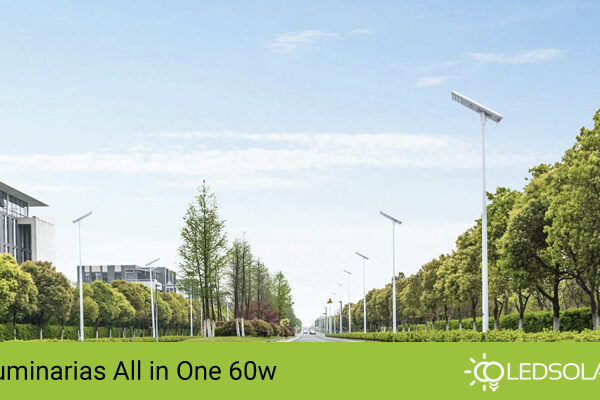 Compra luminaria All in One 60w en Led Solar, la mejor calidad en iluminación