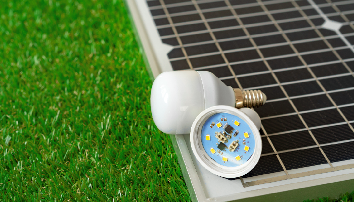 Partes de una lámpara led