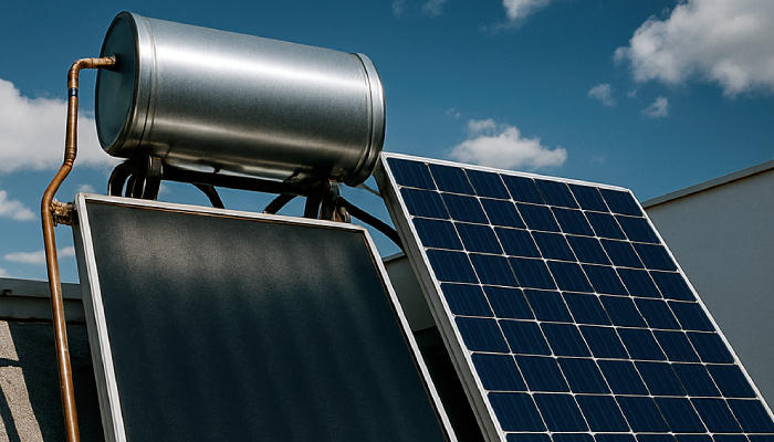 Panel solar y panel fotovoltaico